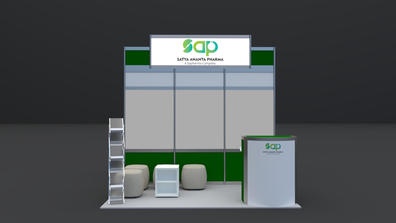 Desain Stand Pameran Minimalis