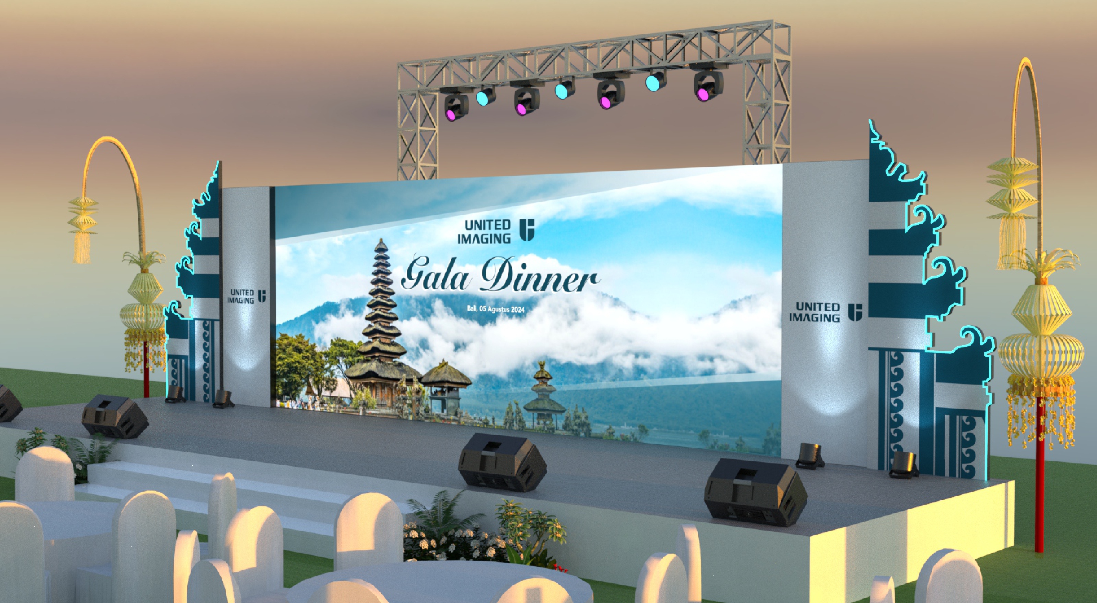 Desain Panggung Gala Dinner Outdoor